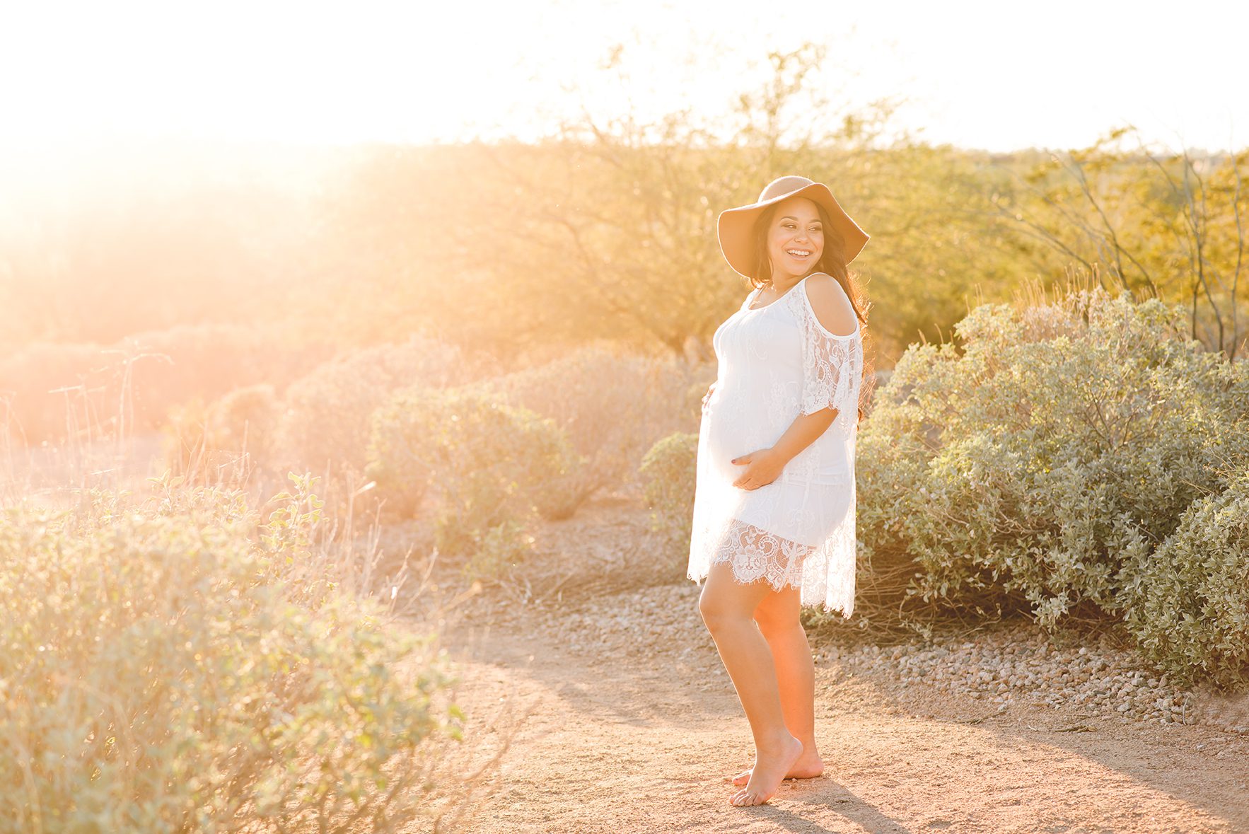 Arizona sunset maternity photographer
