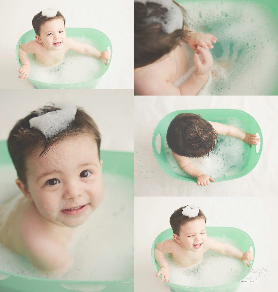 Baby Boy Cake Smash Bath