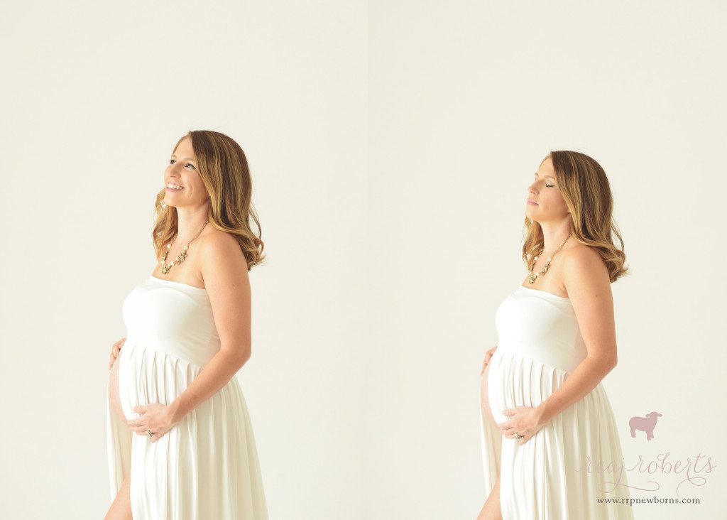 Maternity White Gown
