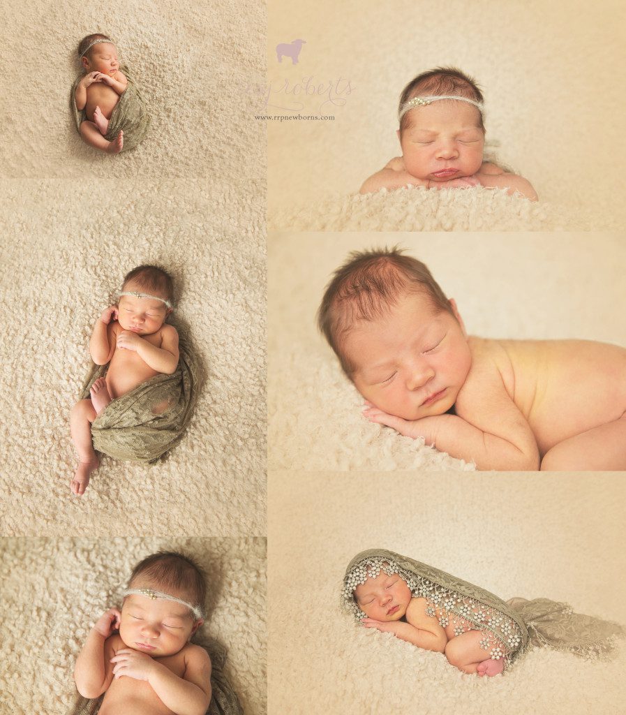 newborn with lace wrap_Reaj Roberts Photography
