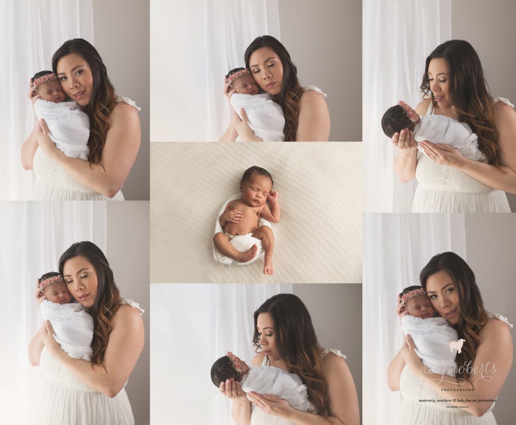 Mom and Newborn Baby Photography