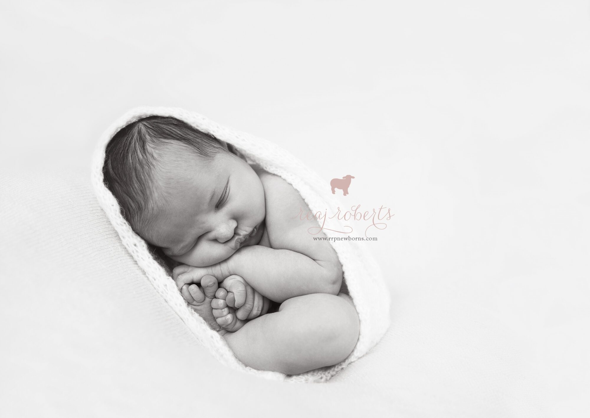 Chandler Newborn Baby Photographer - womb pose