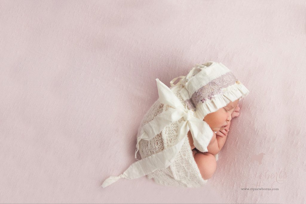 East Valley Newborn Photographer lace bonnet