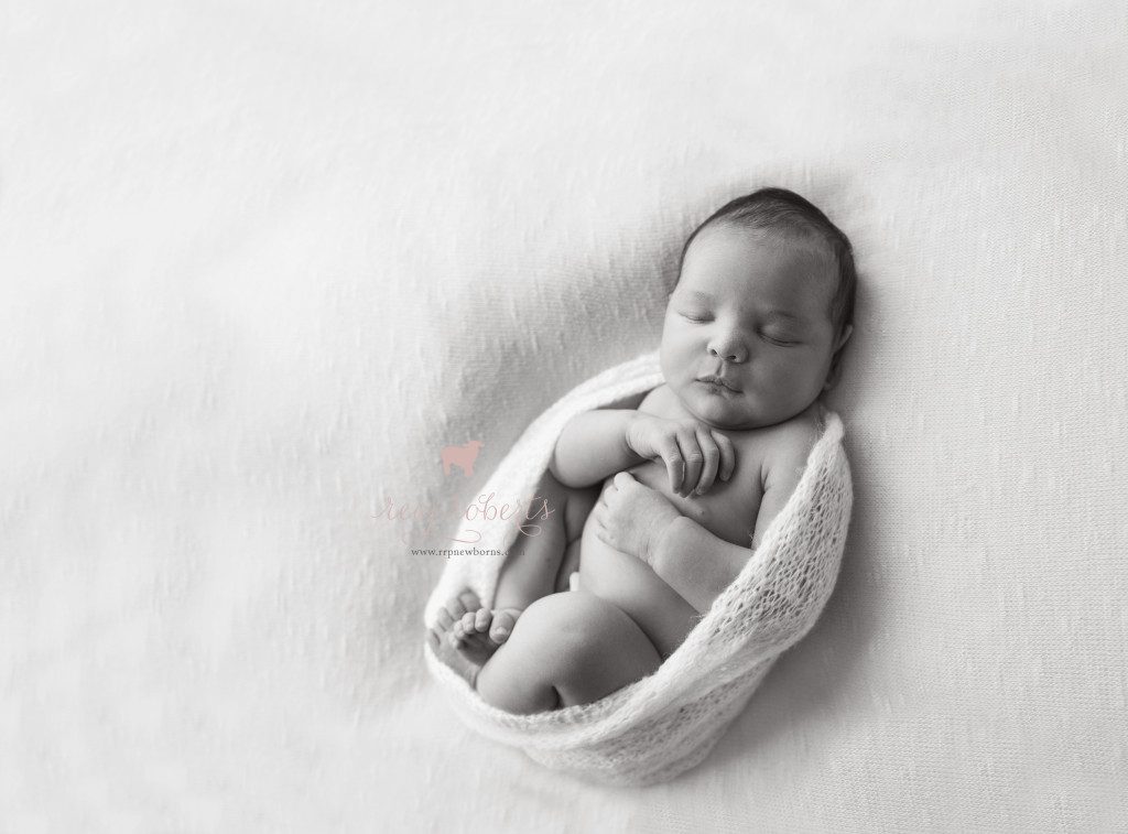 Newborn black and white cocoon wrap