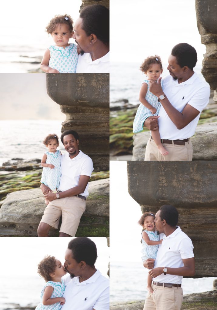 Baby girl and daddy photos