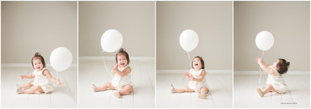 White balloon baby