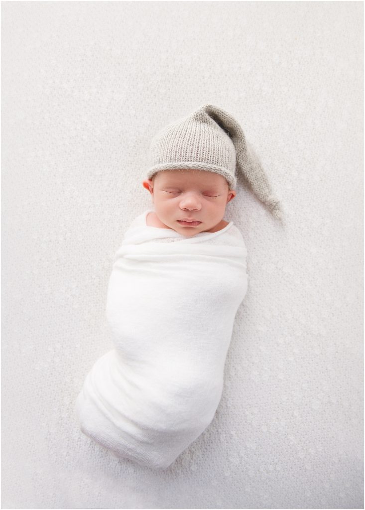 Knit sleepy cap newborn photographer Reaj Roberts Chandler, Arizona