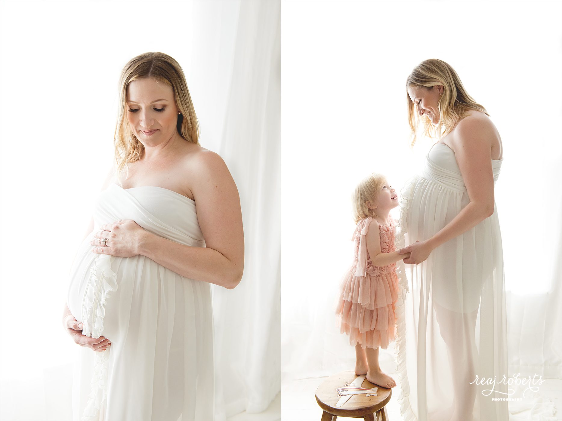Maternity sibling photographer | Reaj Roberts Photography