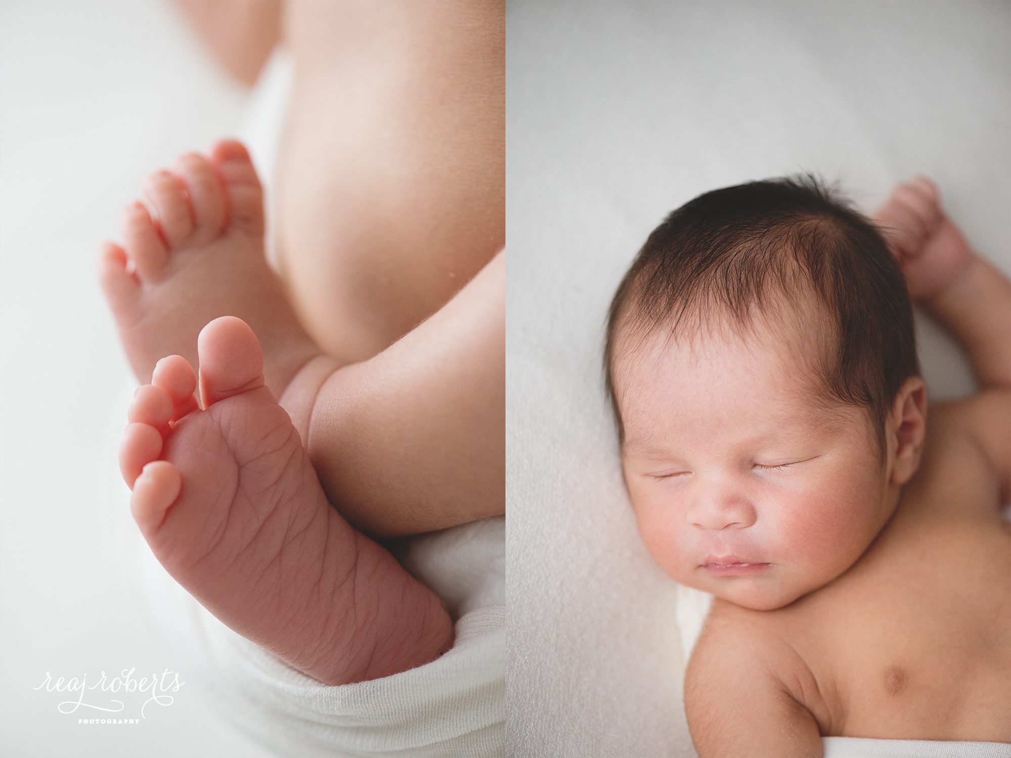 Newborn baby toes detail shots | Chandler, AZ | Reaj Roberts Photography