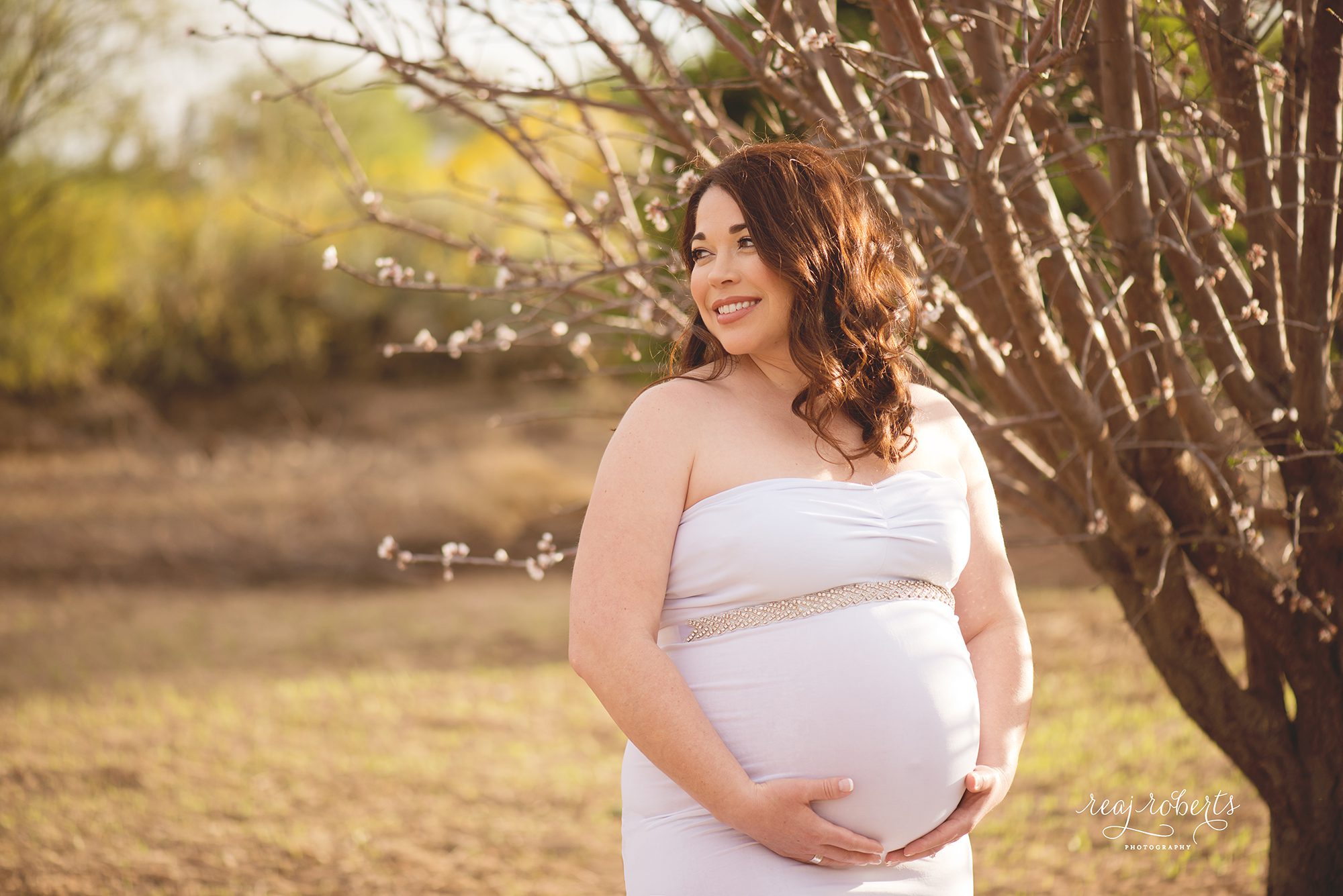 Cherry Blossom Maternity Photographer | Reaj Roberts Photography