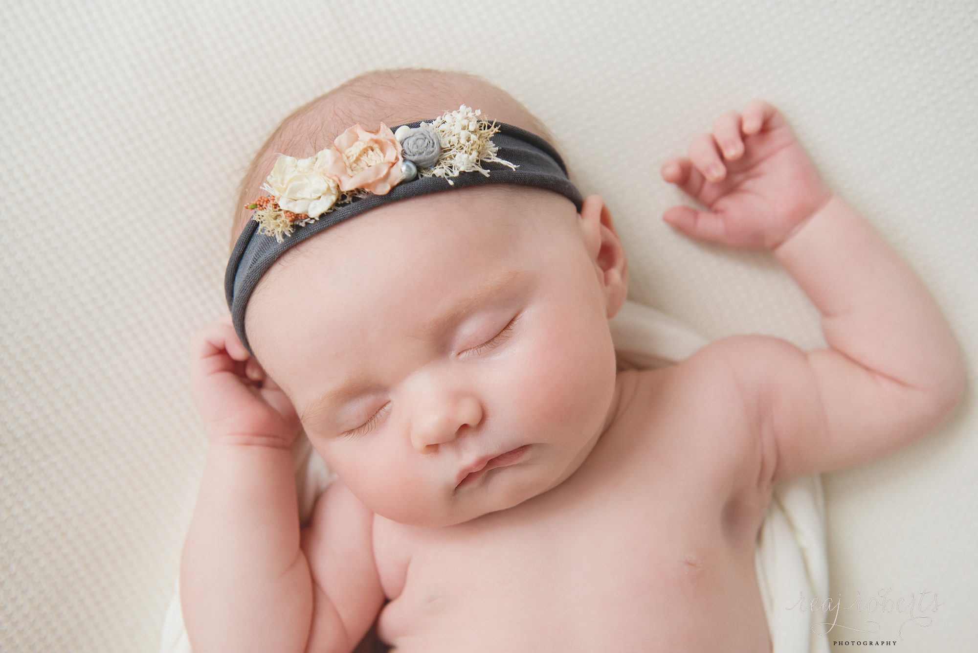 Newborn girl sleeping | Reaj Roberts Photography