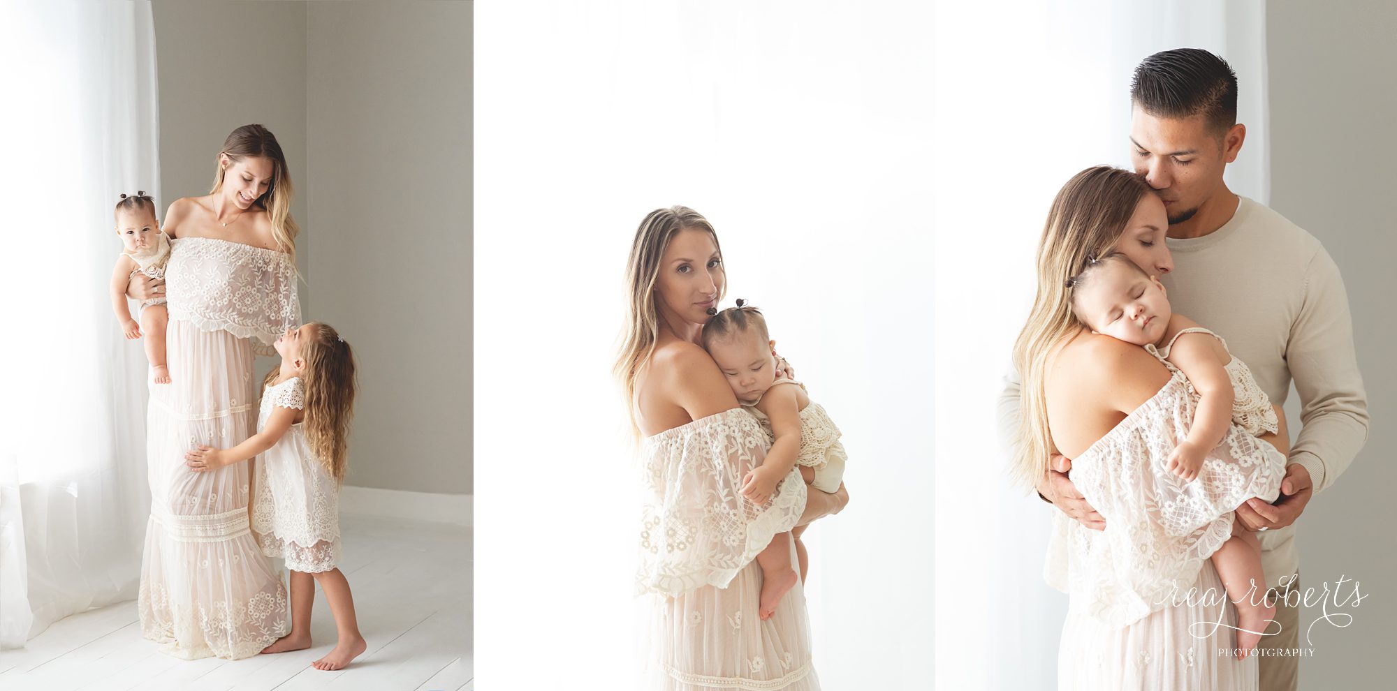 Family photos with baby girl and daughter and mom | Chandler Baby Photos by Reaj Roberts Photography