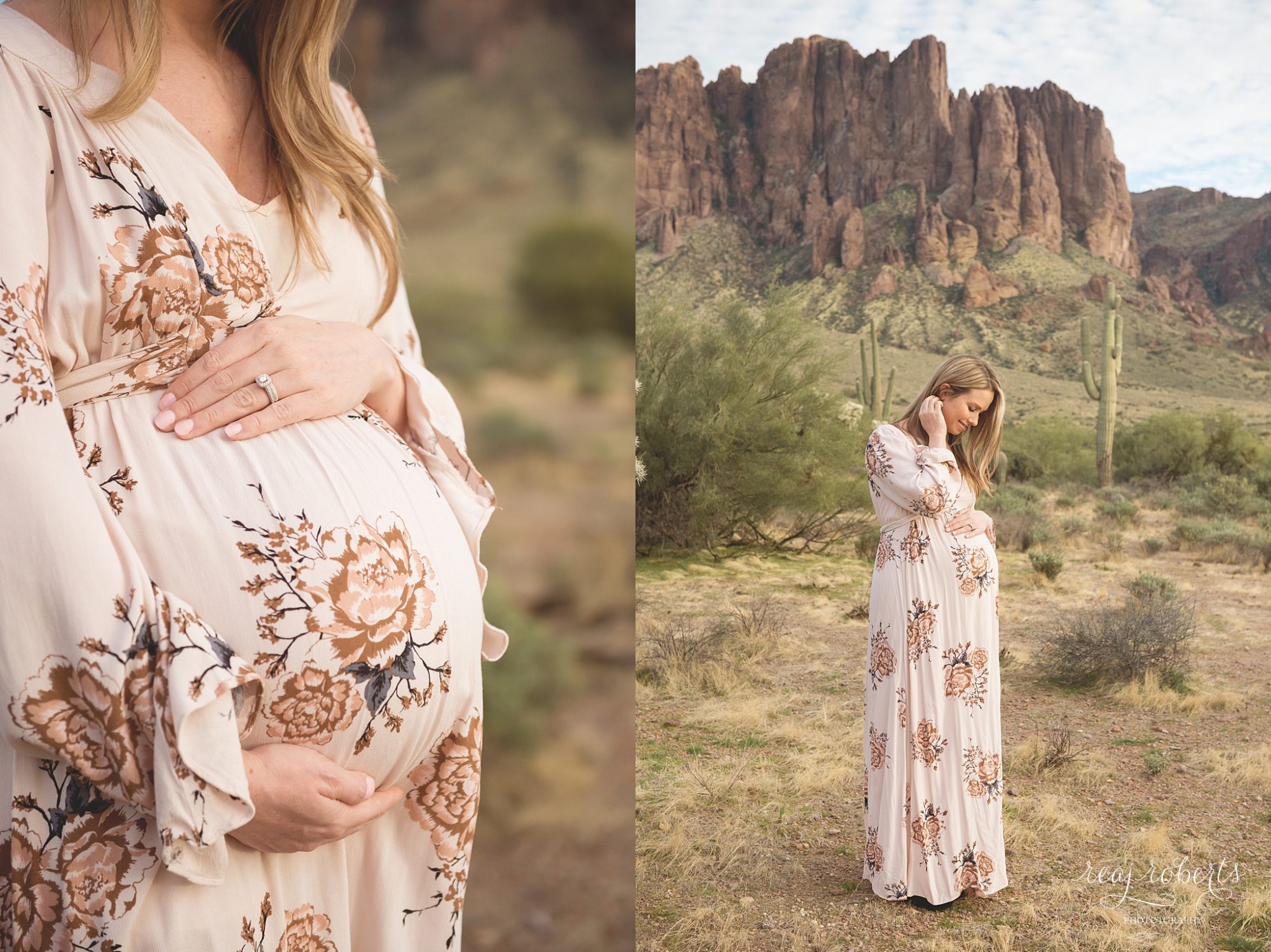 desert pregnancy photos at Lost Dutchman State Park