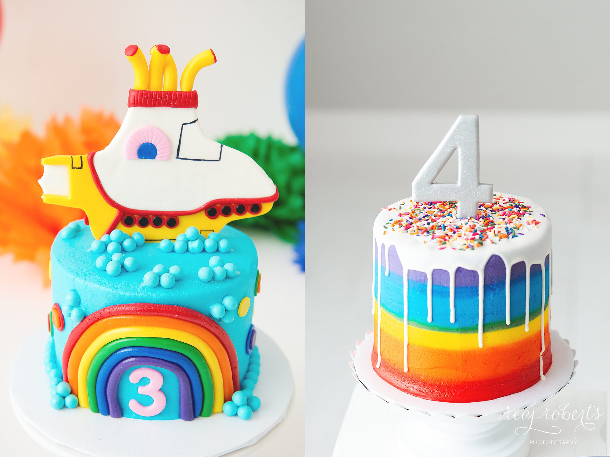 Best Chandler Cake Bakery submarine cake rainbow cake sprinkles cake drizzle cake | Chandler, AZ | Reaj Roberts Photography