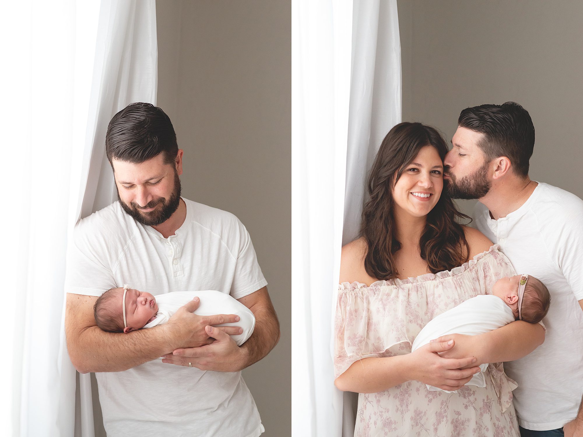 simple newborn photos with parents | Chandler, AZ | Reaj Roberts Photography