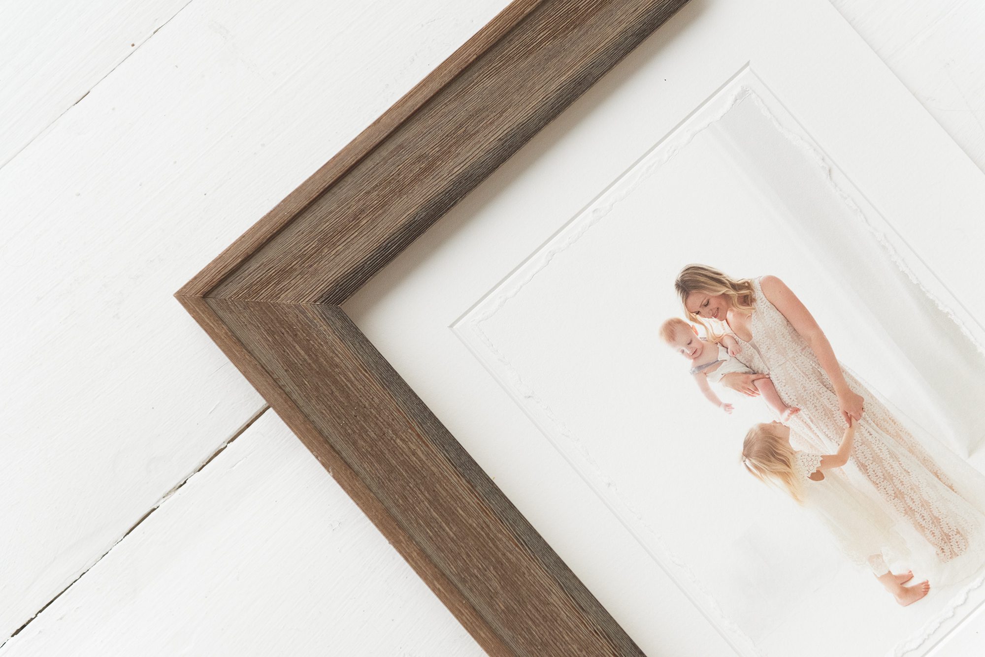 Deckled print with barnwood frame | Reaj Roberts Photography