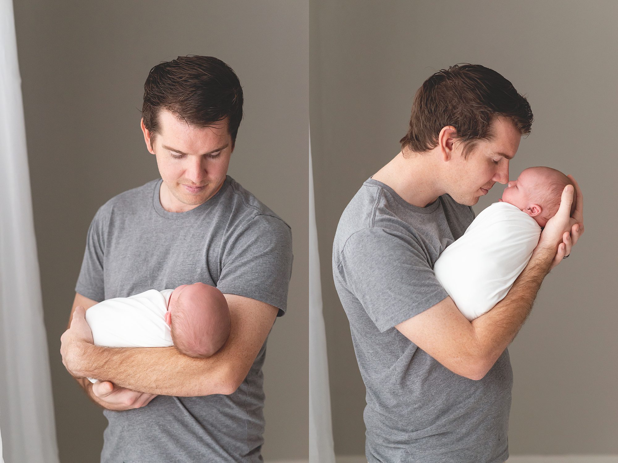 newborn with father poses | Scottsdale newborn photographer | Reaj Roberts Photography