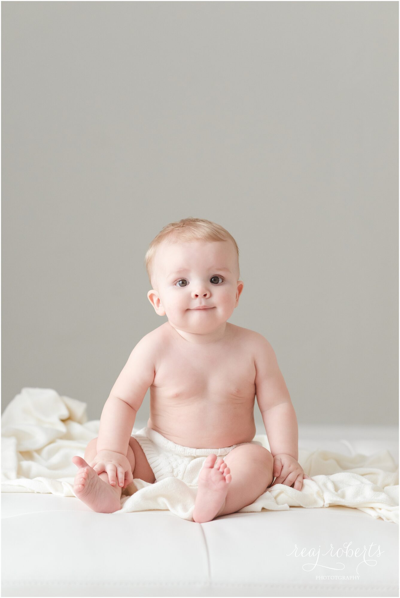 6 month baby session simple baby boy photos sitting up