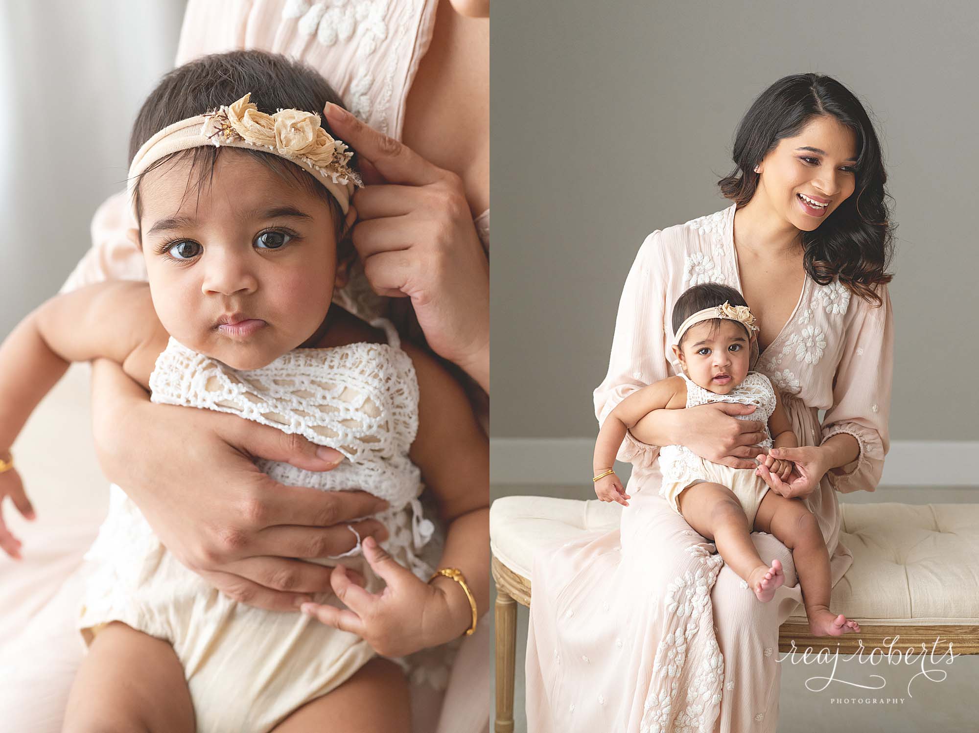 6 month milestone photos baby girl | Gilbert, AZ photographer