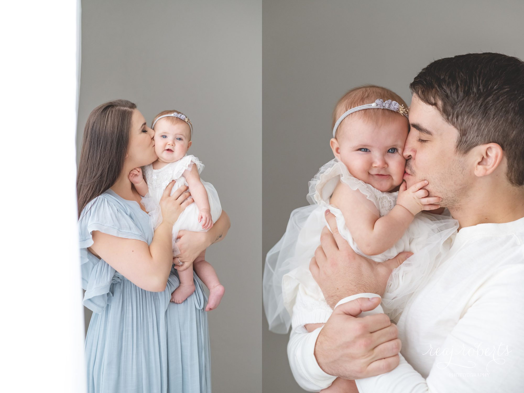6 month milestone session family | Reaj Roberts Photography