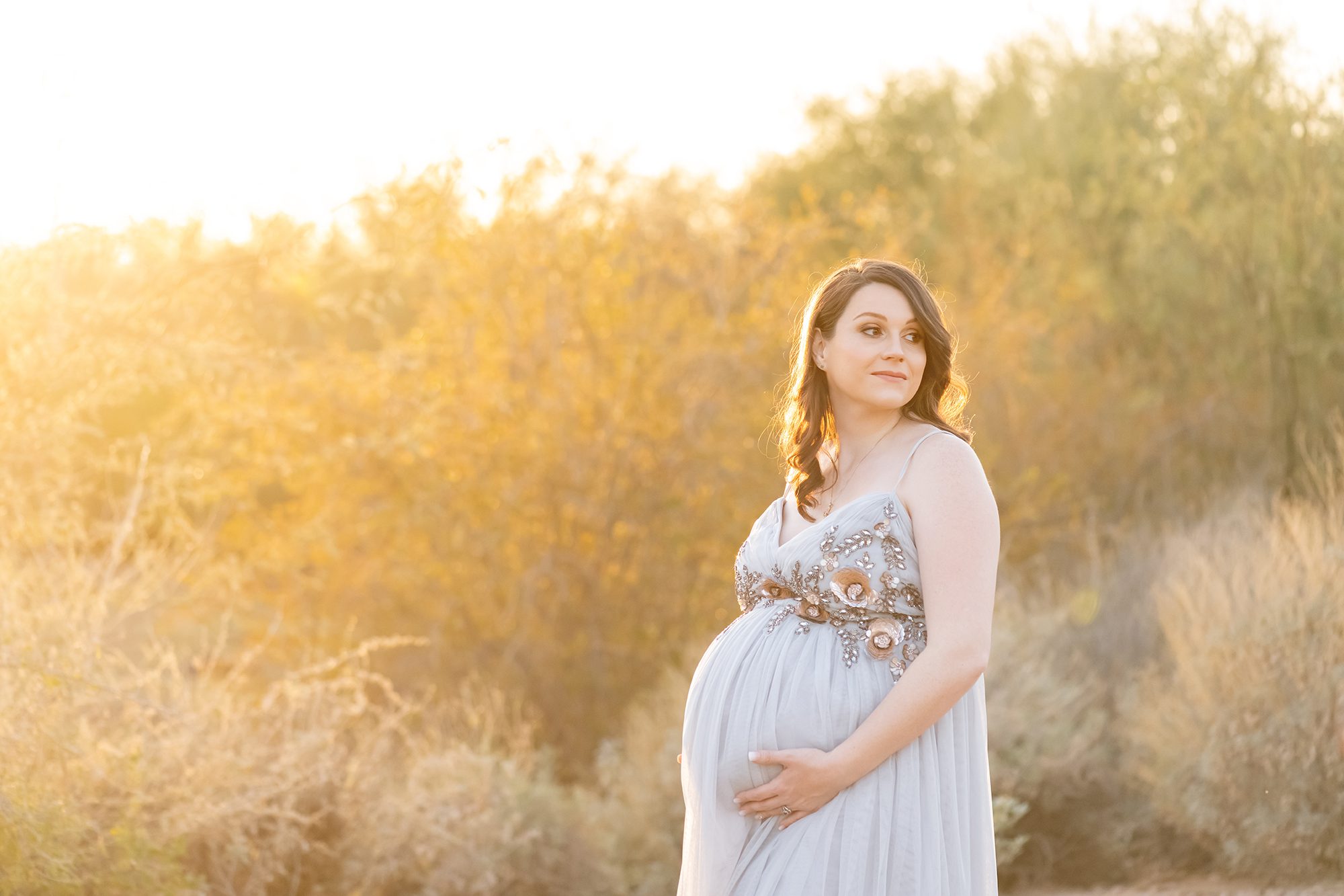 Chandler, Arizona Maternity, Newborn, Family, Baby, and Child Photographer | Reaj Roberts Photography | desert sunset pregnancy photos